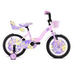 Detský bicykel Capriolo BMX 16" VIOLA light pink -white 921112-16