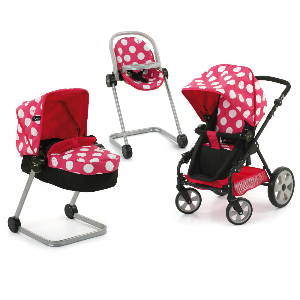 Detský kočík Hauck Set Icoo - kočárek, autosedačka - puntík 2988844