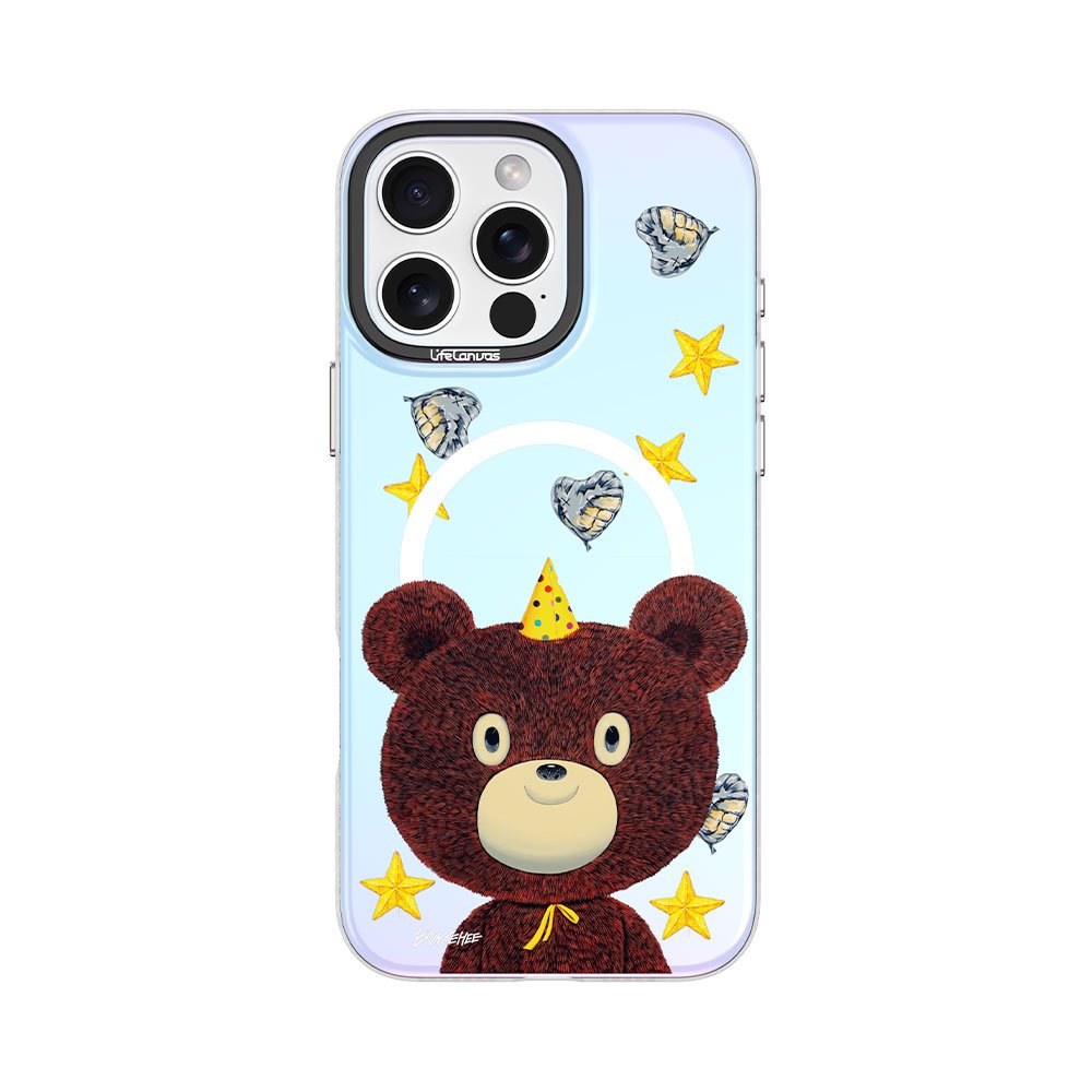Devia kryt Canvas Series Magnetic Case pre iPhone 16 - Starry Bear 6942297117365