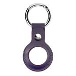 Devia puzdro Leather Key Ring pre Airtag - Blue 6938595353116