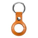 Devia puzdro Leather Key Ring pre Airtag - Brown 6938595353123