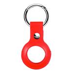 Devia puzdro Leather Key Ring pre Airtag - Red 6938595353130