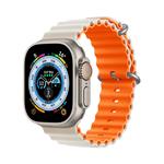 Devia remienok Deluxe Series Sport6 Silicone Two-tone Band 40/41mm - Starlight/Orange 6938595381621