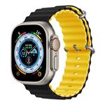 Devia remienok Deluxe Series Sport6 Silicone Two-tone Band 44/45/49mm - Black/Yellow 6938595381652