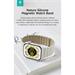 Devia remienok Nature Silicone Magnetic Watch Band 44/45/46mm - Stardust White 6942297104433