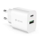 Devia sieťová nabíjačka Smart Series PD& QC 20W V2 - White 6938595385247