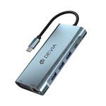 Devia USB-C Hub Leopard Series 11-in-1 - Deep Gray 6938595399992