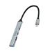 Devia USB-C Hub Lite 4 in 1 EC707 - Deep Gray 6942297129412