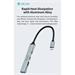 Devia USB-C Hub Lite 4 in 1 EC707 - Deep Gray 6942297129412