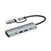 Devia USB-C Hub Pro 5 in 1 EC701 - Deep Gray 6942297129429