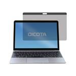 DICOTA Secret 2-Way - Filtr pro zvýšení soukromí k notebooku - 12" - černá - pro Apple MacBook (12 D31588