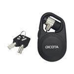 DICOTA Security T-Lock - Bezpečnostní kabelový zámek - černá - 1.3 m D31235