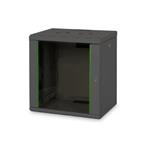 Digitus 12U skříňka montáž na stěnu , 643x600x450 mm, barva černá (RAL 9005) DN-19 12-U-SW
