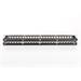 DIGITUS 19" modulárny patch panel 48port 1U vhodný pre UTP i STP keystony, čierny RAL9005 DN-91424