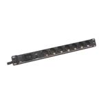 DIGITUS 19" PDU, 1U hliník, SCHUKO -> 7x CEE 7/4, PŘEPĚŤOVÁ OCHRANA DN-95403