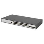 DIGITUS 24portový řízený gigabitový ethernetový přepínač L2 + 2 combo a 2 SFP uplink porty DN-80221-3