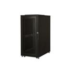 DIGITUS 26U server cabinet, 1260x600x1000 mm, color black RAL 9005 glass door DN-19 SRV-26U-B-G-1