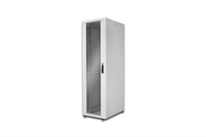 DIGITUS 42U 19'' Free Standing Network Cabinet, 2010x600x800 mm, color grey RAL 7035, with glass front d DN-19 42U-6/8-D