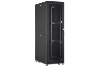 DIGITUS 42U server cabinet, 1970x600x1000 mm, color black RAL 9005 perforated door DN-19 SRV-42U-B-1