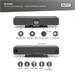 DIGITUS 4K All-in-One Video Bar, Set ePTZ, AI, 4x mikrofon / 1x reproduktor, 1x stolní mikrofon DS-55580