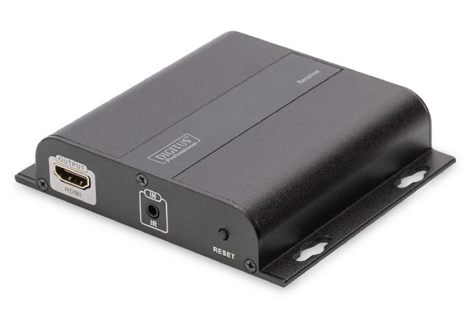 DIGITUS 4K HDMI Extender over IP, Receiver Unit, over network cable (CAT 5/5e/6/7), 4K2K/30Hz, black DS-55123
