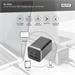 Digitus 4portový nabíjecí adaptér USB, 150W GaN 150W, 2x USB-C, 2x USB-A, PD3.0 DA-10181