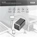 Digitus 4portový nabíjecí adaptér USB, 65W GaN 65W, 2x USB-C, 2x USB-A, PD3.0 DA-10180