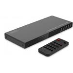 DIGITUS 4x2 HDMI Matrix / Multi-Viewer, 4K/30Hz SPDIF, Stereo, RS232 DS-55345
