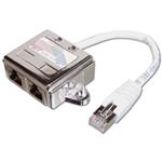 Digitus Adaptor, Patch Cable, CAT5E RJ45 M, 2 X RJ45 F, 0,19metru