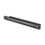 Digitus Blank Patch Panel, 24 port, stíněný, 1U, černý DN-91411