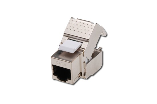 DIGITUS CAT 6 Keystone Jack, shielded, 250 MHz acc. ISO/IEC 11801:2002 AM2:2009/09, tool free connection DN-93612-1