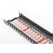 Digitus CAT 6 patch panel, stíněný,24-Port RJ45, s klapkou, 8P8C, LSA, 0.5U, 19 "pro montáž do racku, ba DN-91624S-SL-SH