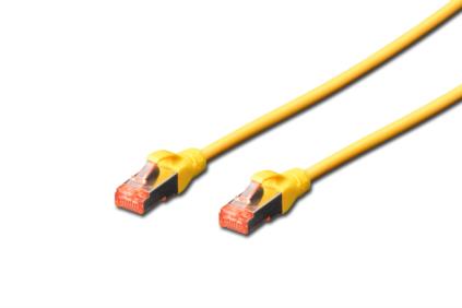 Digitus CAT 6 S-FTP patch kabel, LSOH, Cu, AWG 27/7, délka 0,25 m, barva žlutá