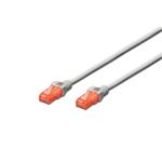 Digitus CAT 6 U-UTP patch cable, Cu, LSZH AWG 26/7, length 0.25 m, color grey