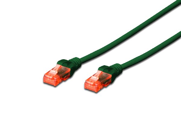 Digitus CAT 6 U-UTP patch cable, Cu, LSZH AWG 26/7, length 3 m, color green