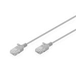 Digitus CAT 6 U-UTP slim patch cord, 1 m, šedý