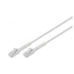DIGITUS CAT 6A F-FTP ohebný propojovací kabel, Cu, TPE-LSZH AWG 32/7, délka 0.3 m, šedá