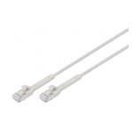 DIGITUS CAT 6A F-FTP ohebný propojovací kabel, Cu, TPE-LSZH AWG 32/7, délka 0.5 m, šedá DK-1632-A-005B