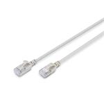 DIGITUS CAT 6A F-FTP Slim Patch cord, Cu, LSZH AWG 32/7, length 0.3m, Grey