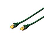 Digitus CAT 6A S-FTP patch cable, Cu, LSZH AWG 26/7, length 0.25 m, color green