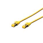 Digitus CAT 6A S-FTP patch cable, Cu, LSZH AWG 26/7, length 0.5 m, color yellow