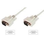 Digitus Datatransfer connection cable, D-Sub9 M/M, 3.0m, serial, molded, be AK-610107-030-E