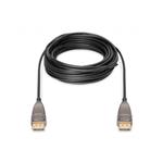 Digitus DisplayPort AOC hybrid-fiber connection cable M/M, 10m, UHD 8K@60Hz, CE, gold, bl AK-340107-100-S