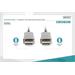 Digitus DisplayPort AOC hybrid-fiber connection cable M/M, 15m, UHD 8K@60Hz, CE, gold, bl AK-340107-150-S
