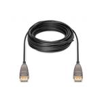 Digitus DisplayPort AOC hybrid-fiber connection cable M/M, 15m, UHD 8K@60Hz, CE, gold, bl AK-340107-150-S