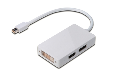 Digitus DisplayPort splitter cable, miniDP - DP+HDMI+DVI AK-340509-002-W