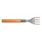 Digitus DK-1743-VH-025 síťový kabel Oranžová 25 m Cat7 S/FTP (S-STP), 1200 MHz Dca (EN 50575), AWG 23/1