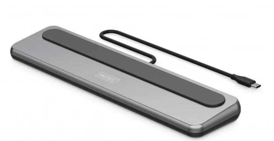 Digitus Dokovací stanice USB-C 8K, 12 portů 2x HDMI, 1x DP, 3x USB-A, 1x USB-C, 1x RJ45, 1x PD DA-70919