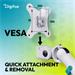 Digitus držák na dva monitory 2x 35"/10 kg, mechanická pružina, VESA: 75x75, 100x100, bílý DA-90472