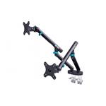 Digitus držák na dva monitory 2x 35"/10 kg, mechanická pružina, VESA: 75x75, 100x100, černý DA-90471